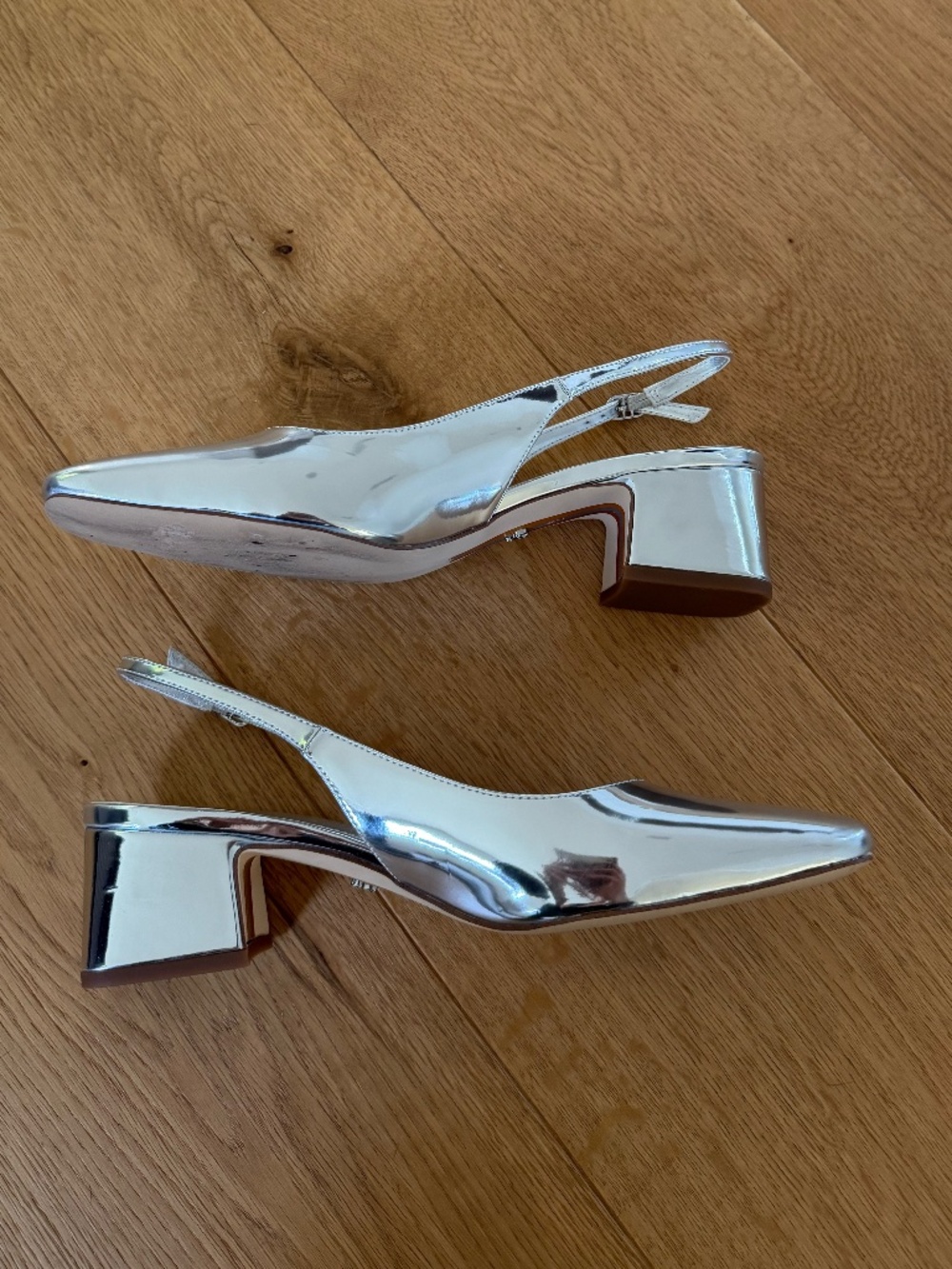 Sam Edelman Terra Slingback Pump - Silver, size 9M